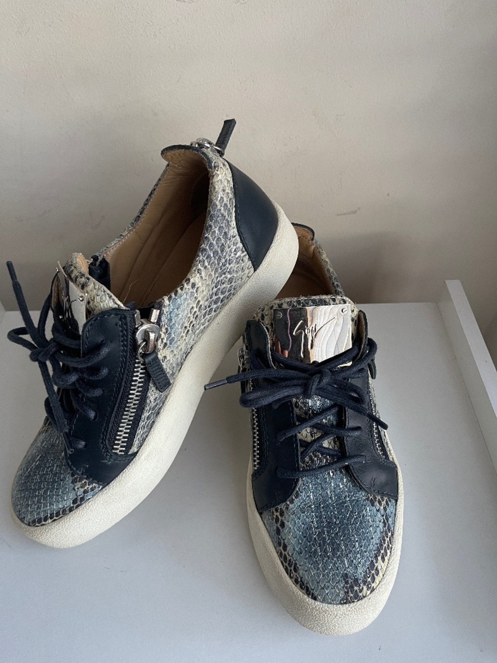Giuseppe Zanotti Design Gail Snakeskin Sneakers